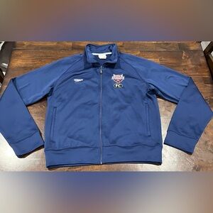 Speedo USA Swimming Full Zip Navy Blue Track Jacket Men’s Size M